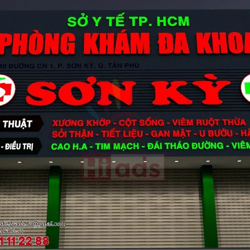 BẢNG HIỆU PHÒNG KHÁM ĐA KHOA